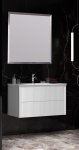 Комплект мебели Опадирис Рубинно 90 белый подвесной